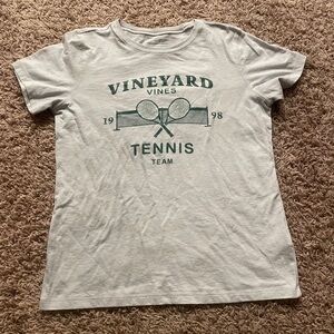Vineyard Vines White Tennis Team Graphic Tee